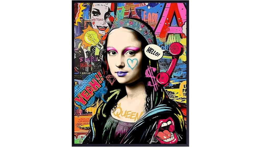 pop art mona lisa