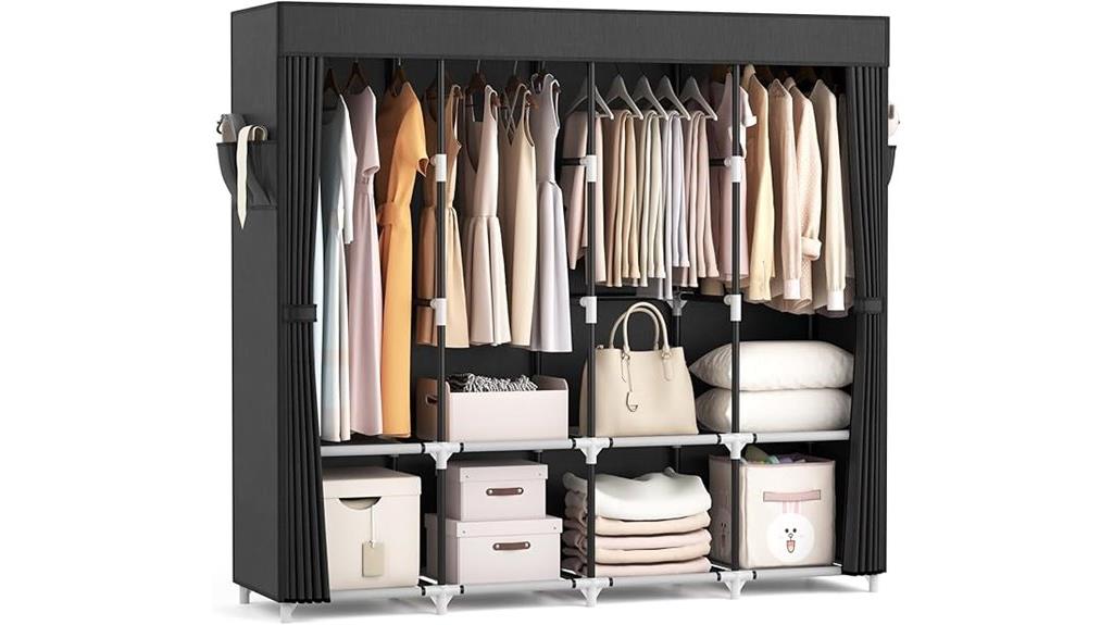 portable hanging clothes closet