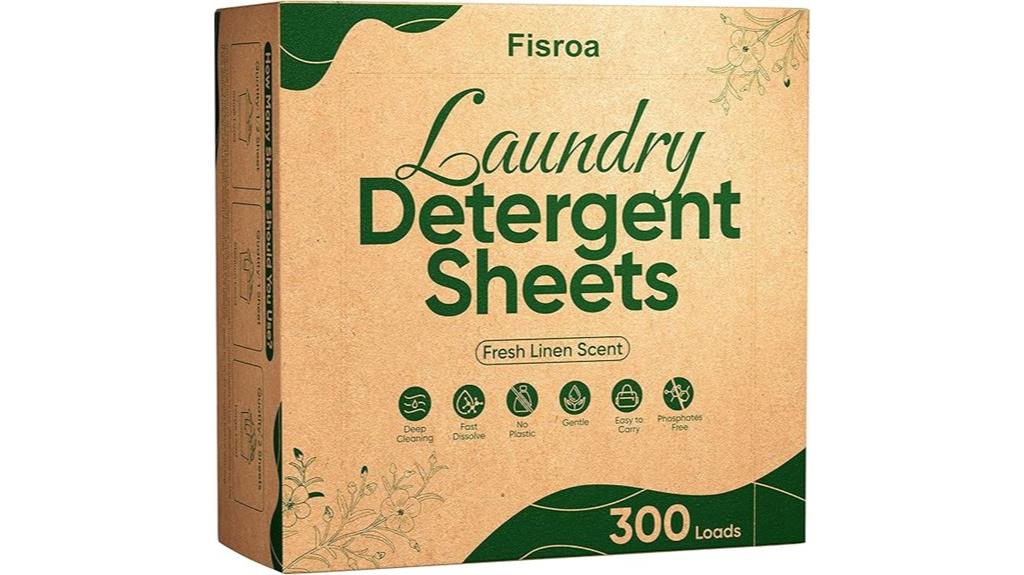 portable laundry detergent sheets