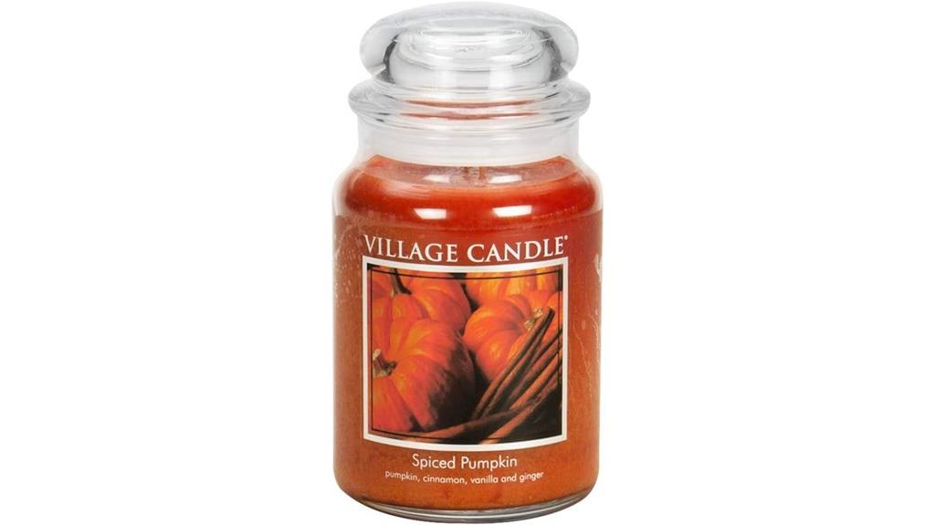 pumpkin scented large candle