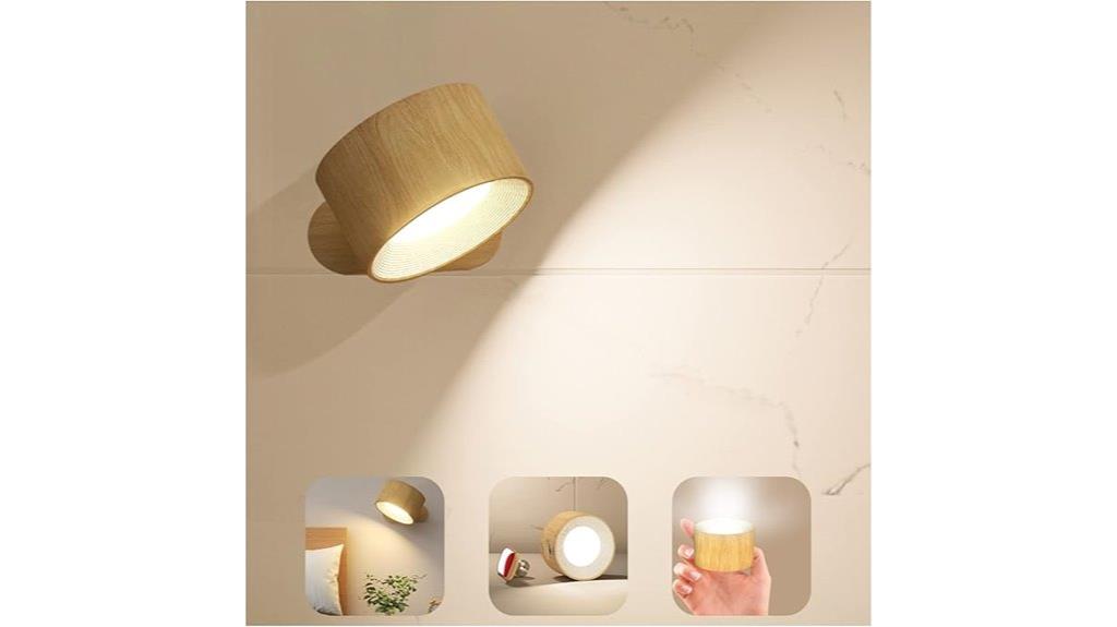 rechargeable magnetic led sconces
