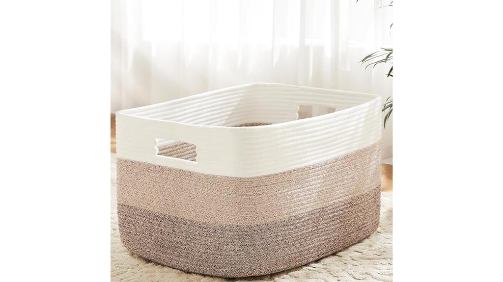 rectangular nursery storage basket