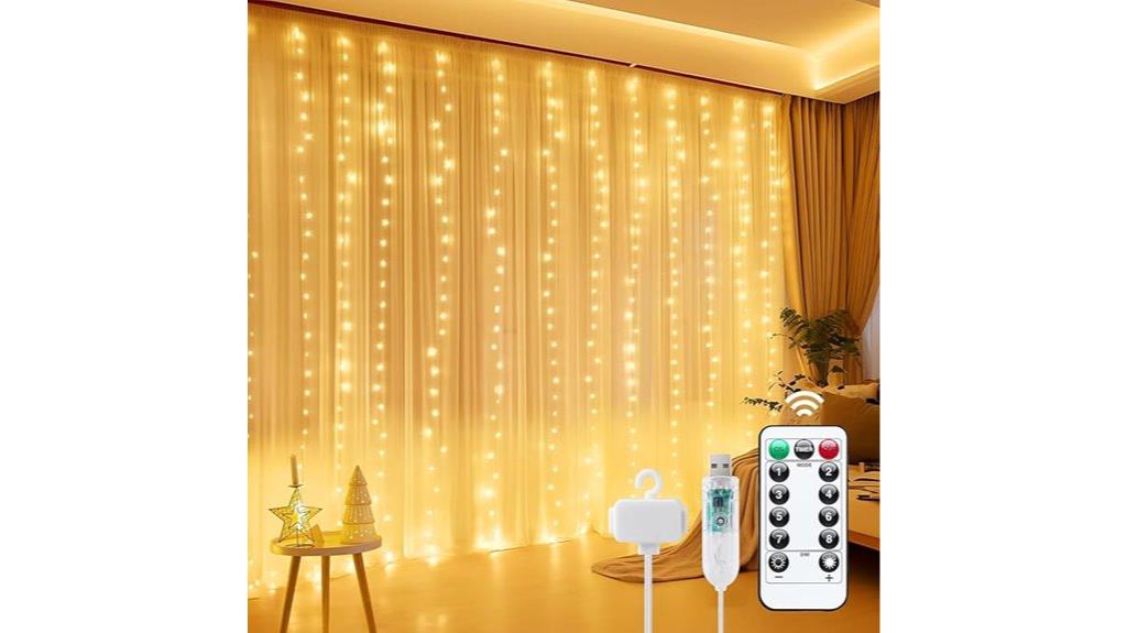 remote controlled curtain lighting