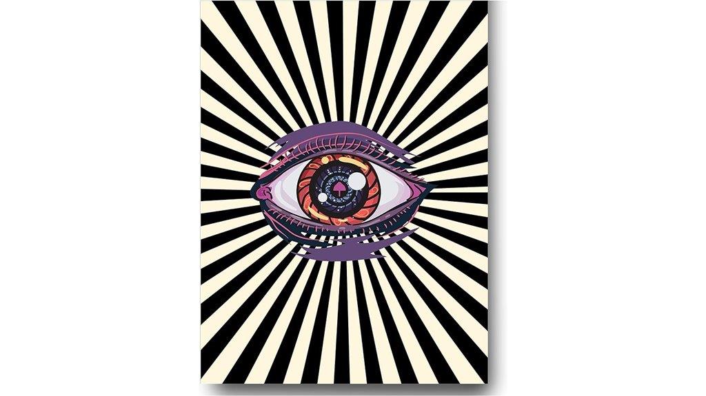 retro eye wall decor