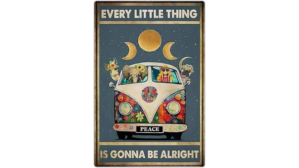 retro hippie wall art