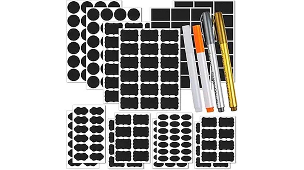 reusable chalkboard label set