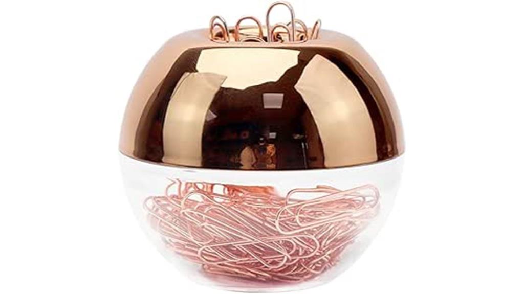 rose gold paper clip set