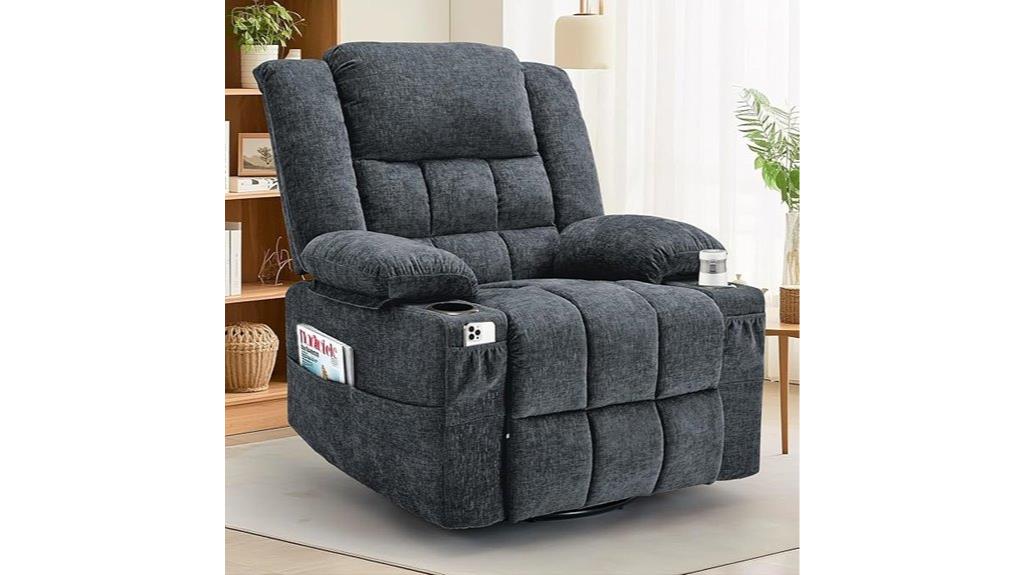 rotating comfortable adult recliner