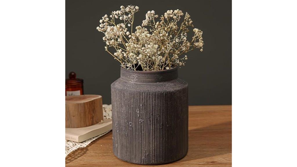 rustic ceramic vase decor