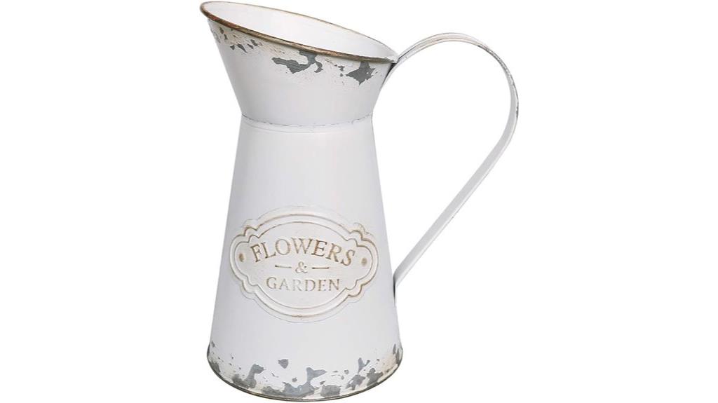 rustic metal vase decor