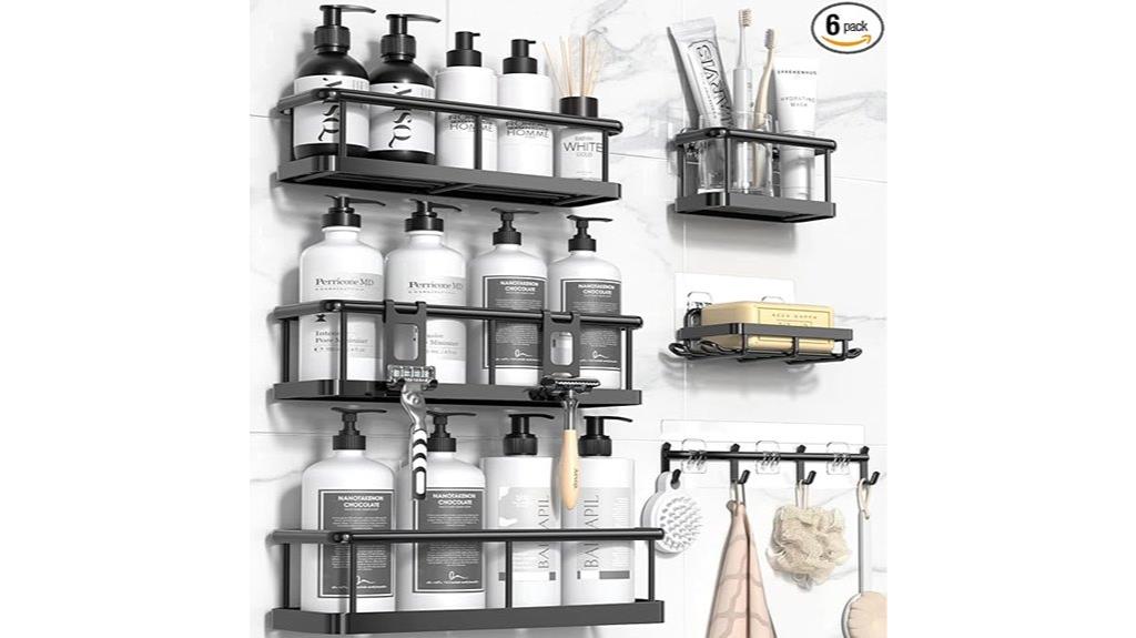rustproof shower storage set