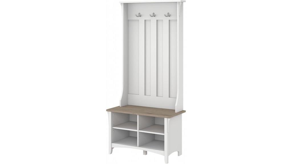 salinas hall tree bench