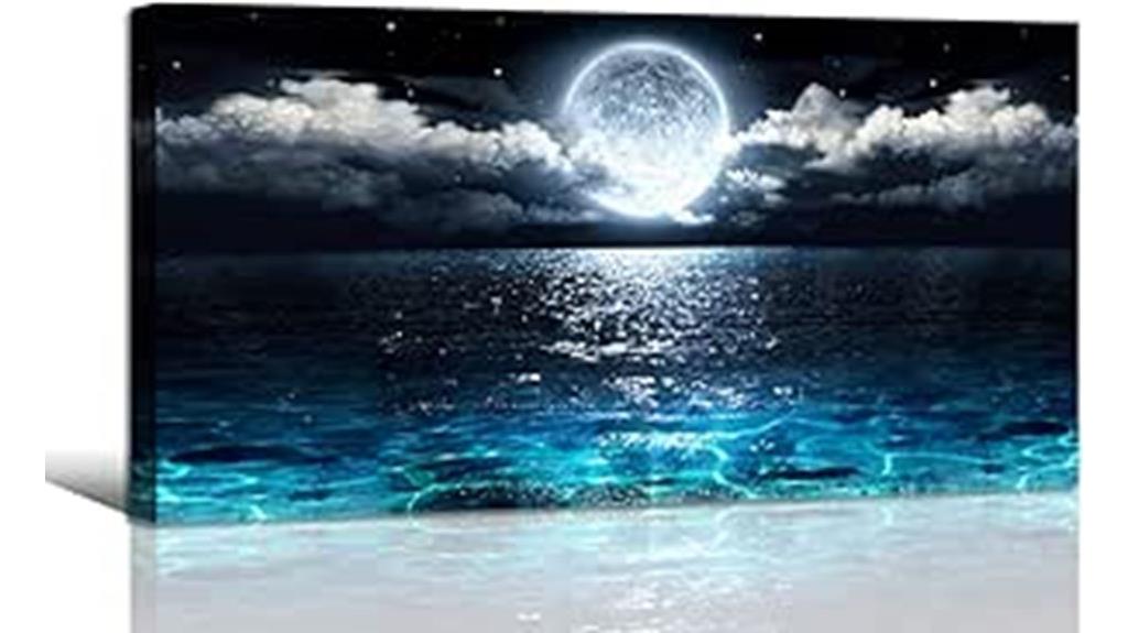 sea moon canvas art