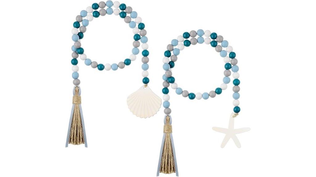 seashell bead garland decor