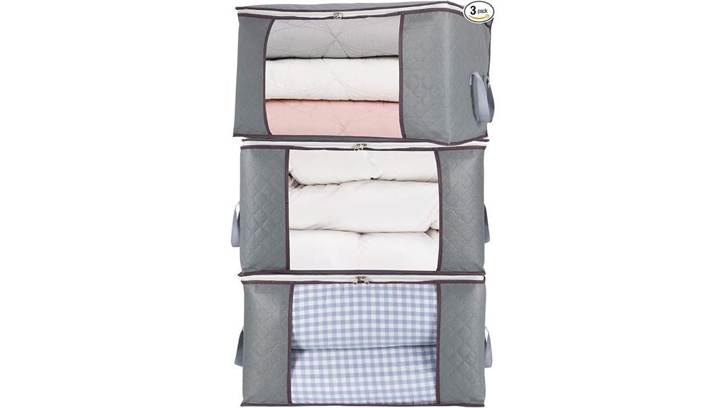 secure bedding and clothing storage