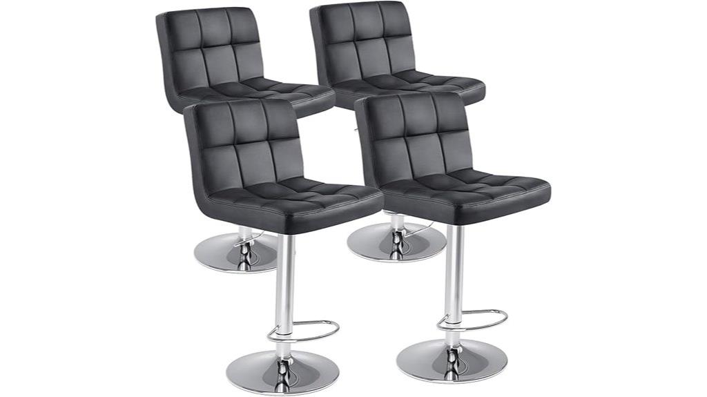 set of four bar stools