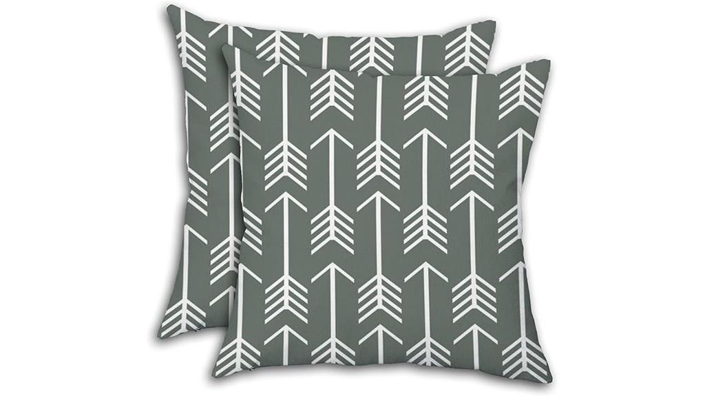 set of two geometric cushions