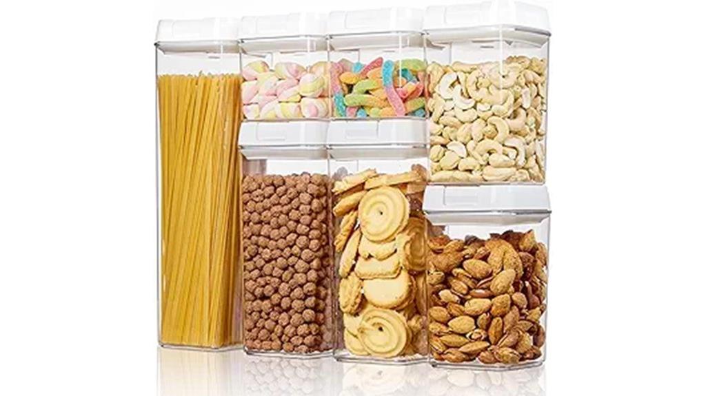 seven piece airtight storage