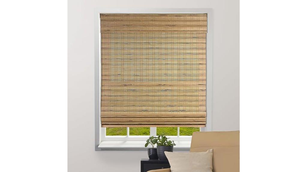 sheer bamboo roman shades