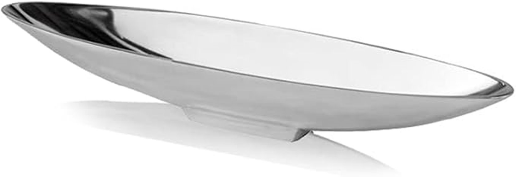 silver modern boat accent