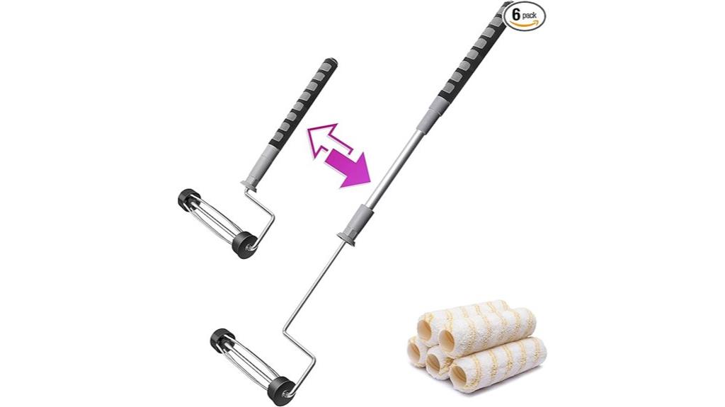 six piece paint roller set