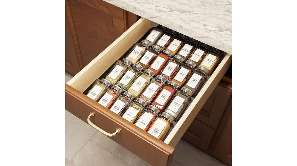 spice drawer organizer set