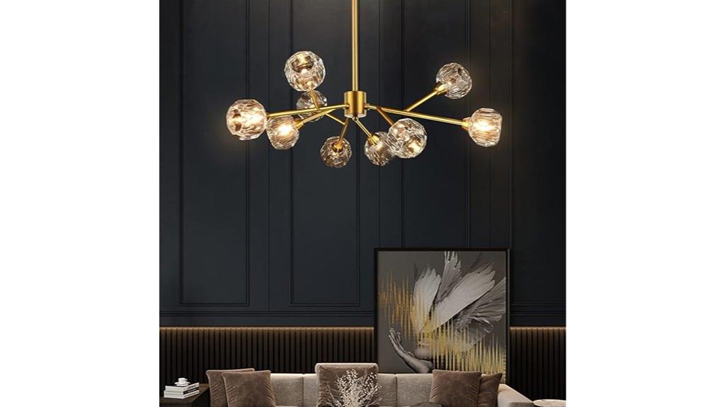 sputnik chandelier dining table