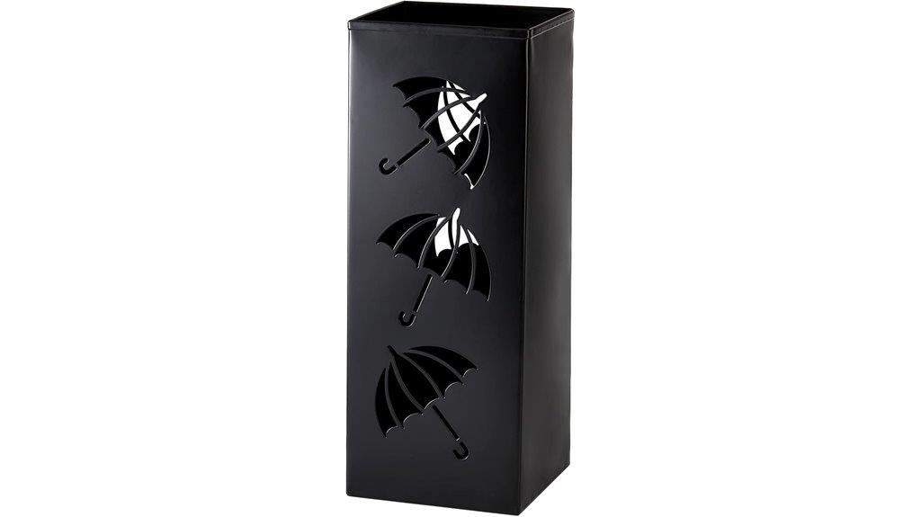 square metal umbrella stand