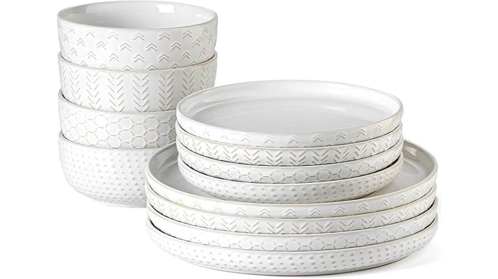 stoneware dinnerware 4 piece set