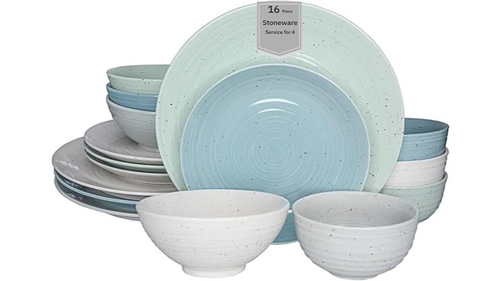 stoneware dinnerware set