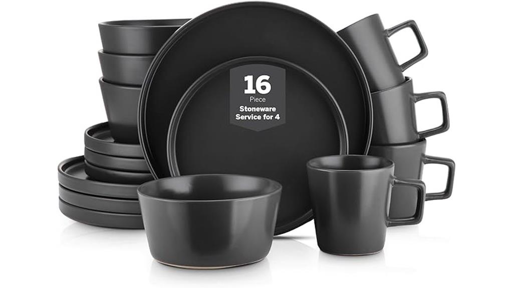 stoneware dinnerware set