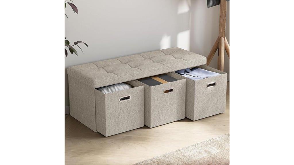 storage ottoman with drawers