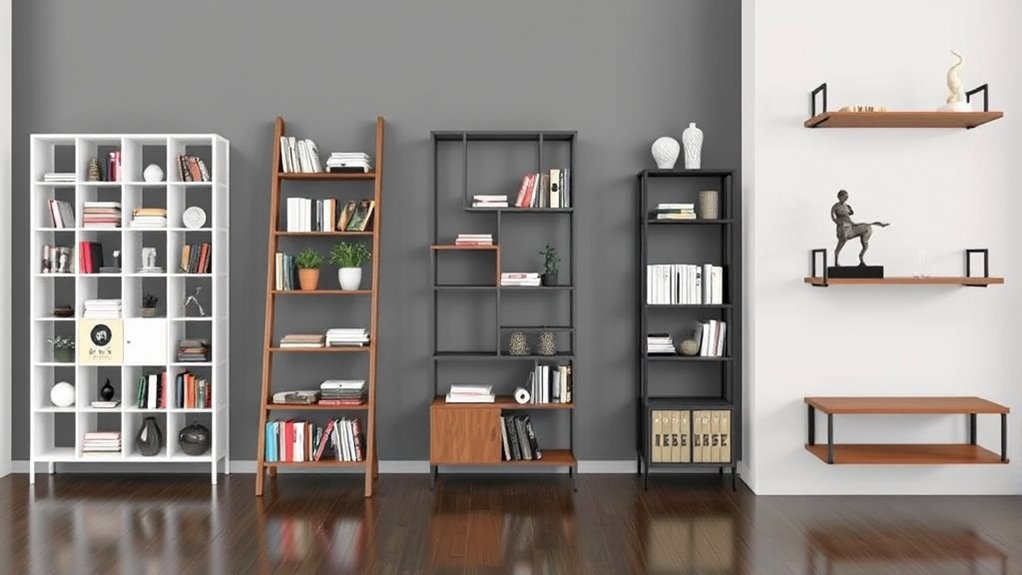 stylish functional bookshelf options