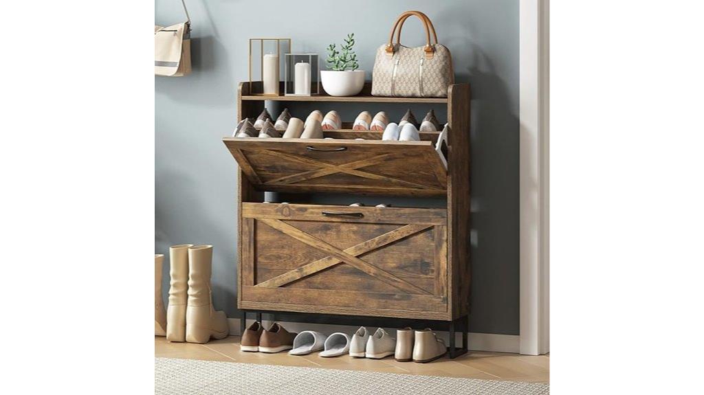 stylish shoe storage cabinet