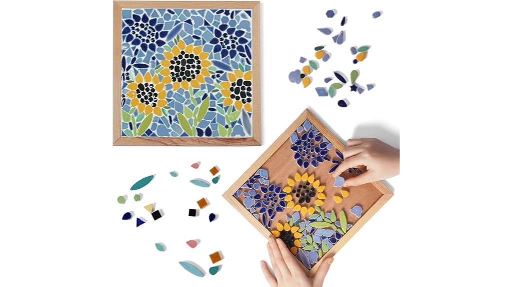 sunflower ceramic mosaic kit