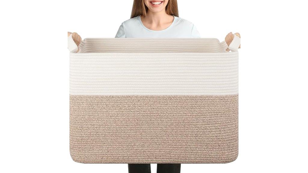 supre large woven basket