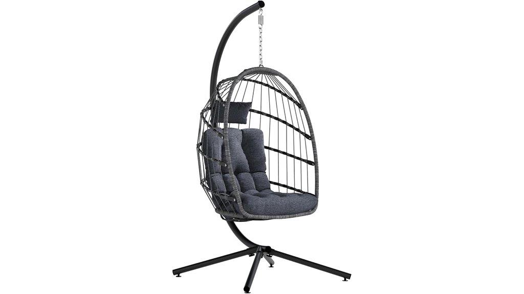 switte egg chair set