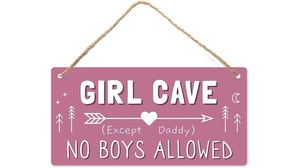 teen girl room sign