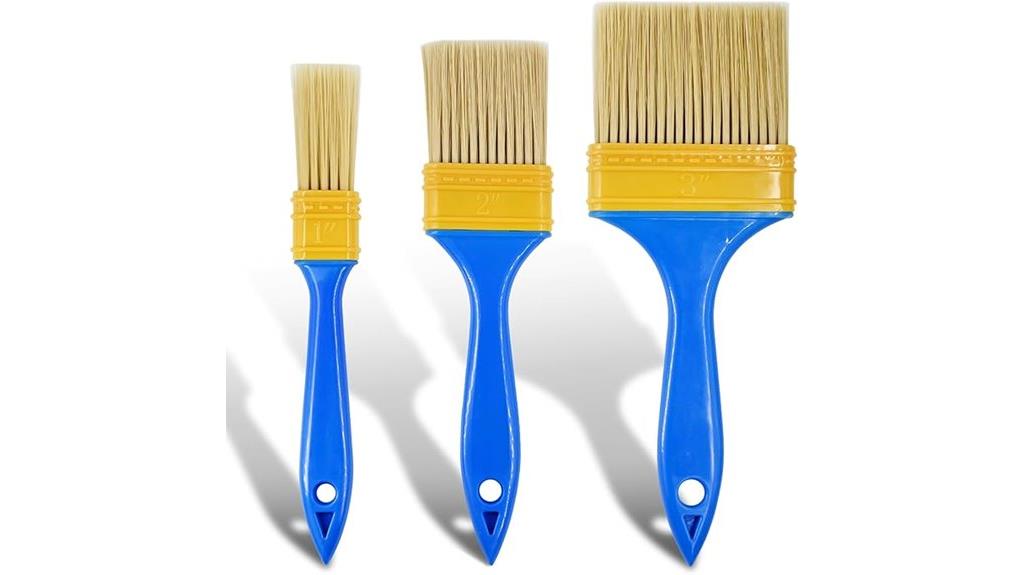 three pack paint brush set