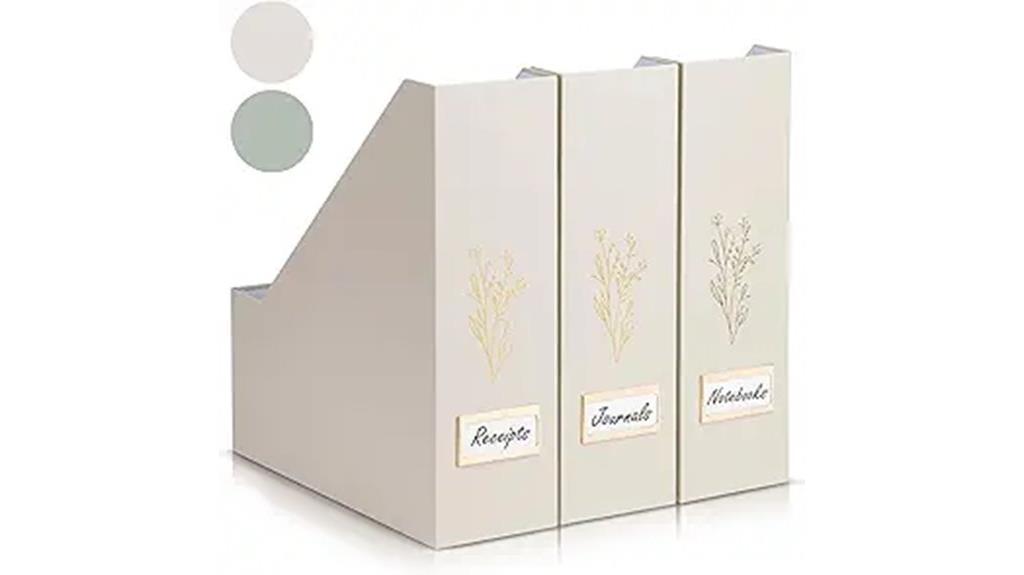 three piece magazine organizer set