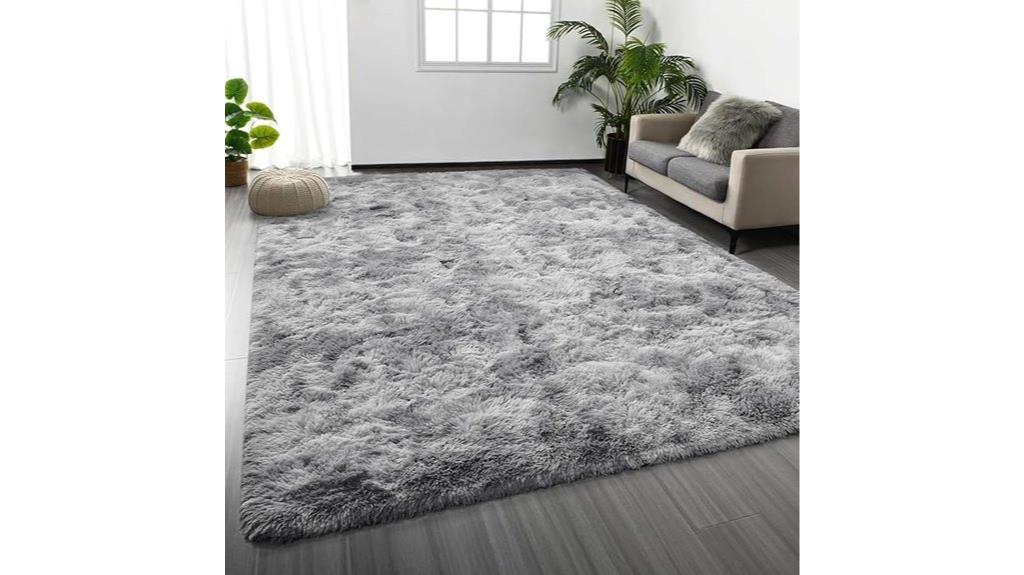 tie dyed plush rug