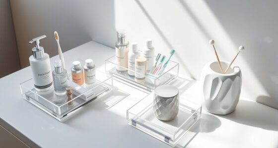 top bathroom counter storage