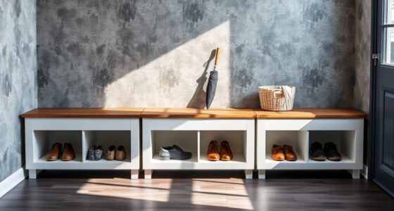 top storage entryway benches