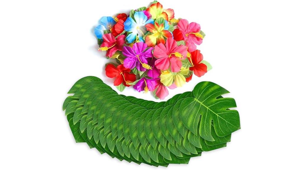 tropical party decor set