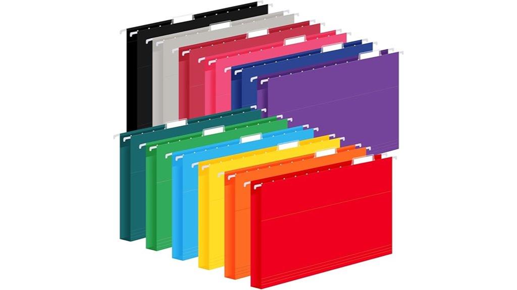 twelve adjustable tab folders