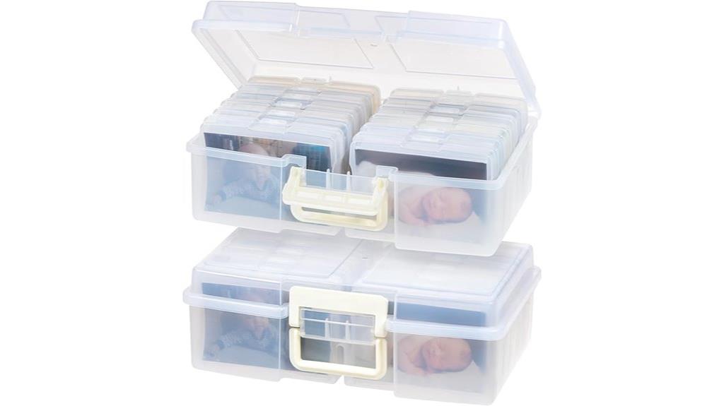 two pack photo storage boxes