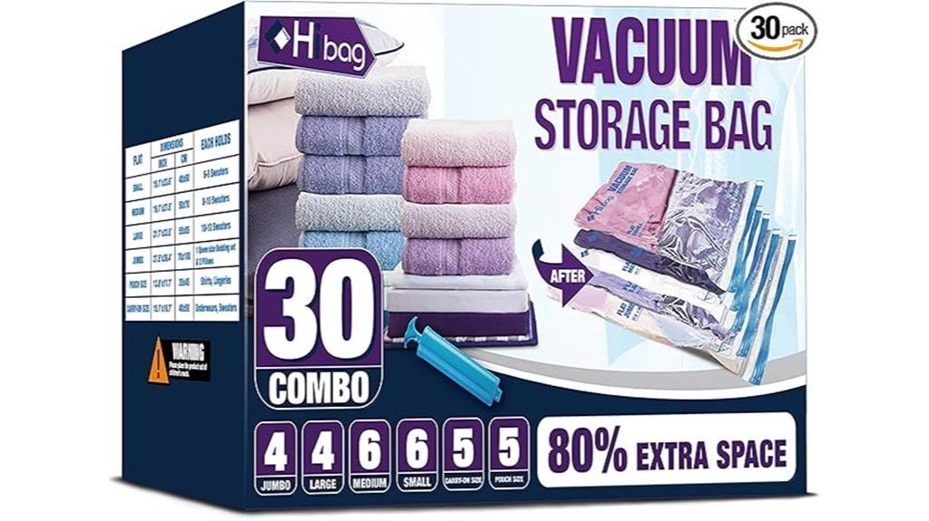 vacuum storage bag pack