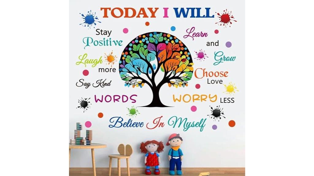 vibrant inspirational wall decals