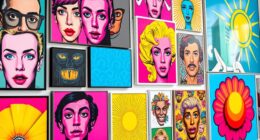 vibrant pop art decor