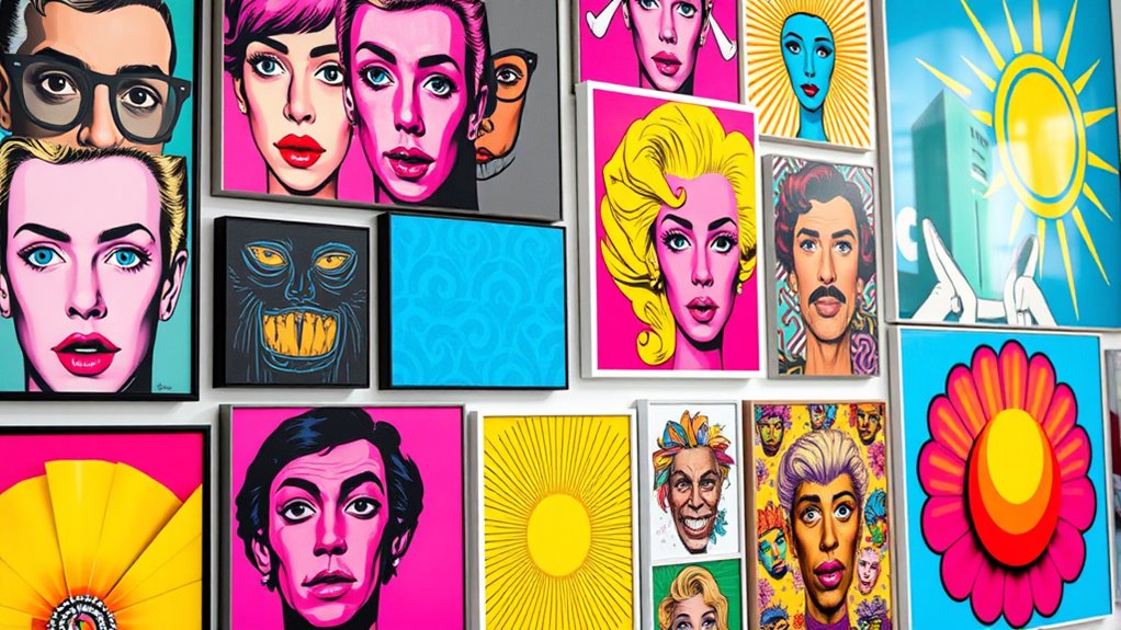 vibrant pop art decor